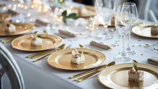 Gold Party Plates Arrangements Backed by Real Results