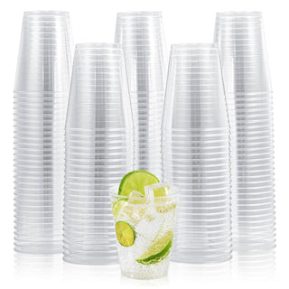Multiple Sizes Clear Dessert Tumbler Heavy Duty PS Plastic Cups - Party & Wedding - Jolly Chef - JOLLYCHEF