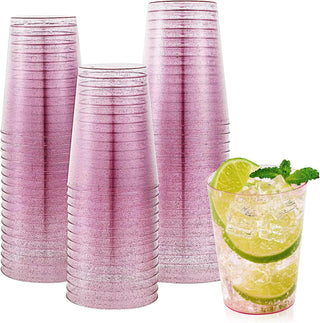 10oz Purple Standard PS Plastic Glitter Cups - Party & Wedding - Jolly Chef - JOLLYCHEF