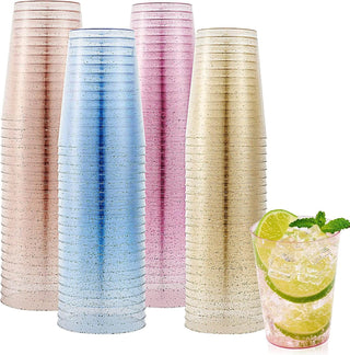 10oz 4 Colors Standard PS Plastic Glitter Cups - Party & Wedding - Jolly Chef - JOLLYCHEF