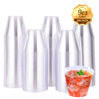 1oz / 1.5oz / 2oz / 5oz / 9oz Clear PS Plastic Dessert Cups - Weddings & Parties - Jolly Chef - JOLLYCHEF