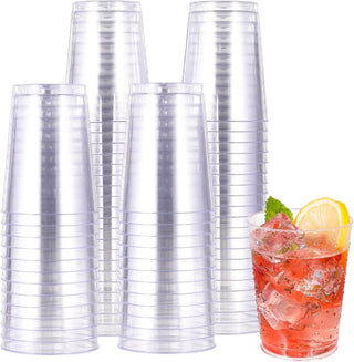 Multiple Sizes Clear Dessert Tumbler Heavy Duty PS Plastic Cups - Party & Wedding - Jolly Chef - JOLLYCHEF