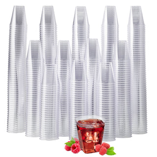2oz Clear Heavy - duty Plastic Dessert Cups with Square Bottom - Weddings & Parties - Jolly Chef - JOLLYCHEF