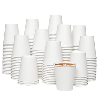 3oz/ 4oz/ 5oz Classic White Bathroom Cups - Bathroom & Mouthwash - Jolly Chef - JOLLYCHEF