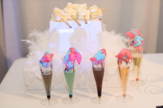 4.5oz Gold Glitter PS Plastic Dessert Cup - Plastic Champagne Flutes & Wedding - Jolly Chef - JOLLYCHEF