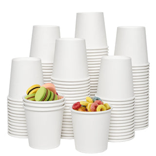 3oz/ 4oz/ 5oz Classic White Bathroom Cups - Bathroom & Mouthwash - Jolly Chef - JOLLYCHEF