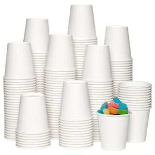 3oz/ 4oz/ 5oz Classic White Bathroom Cups - Bathroom & Mouthwash - Jolly Chef - JOLLYCHEF
