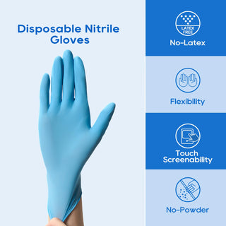 Blue Latex - Free Nitrile Gloves - Kitchen & Cleaning - JollyPack - JOLLYCHEF