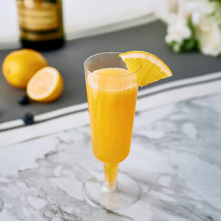 5oz Clear Easy Grip PS Plastic Dessert Cups - Plastic Champagne Flutes - Wedding & Parties - Jolly Chef - JOLLYCHEF