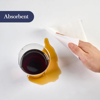 1 - Ply Solid White Paper Napkins - Restaurants & Weddings - JOLLYPACK - JOLLYCHEF