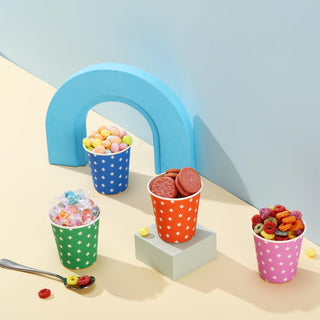 5oz Multicolor Pattern Bathroom Cups - Travel & Party - JOLLY PARTY - JOLLYCHEF