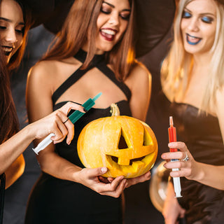 1.5oz/2oz Clear Jelly Shot Syringes with Lids & Small Plastic Cups - Halloween & Party - Vplus - JOLLYCHEF