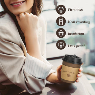 Multiple Size Brown Paper Coffee Cups Sets - Office & Party - LITOPAK - JOLLYCHEF