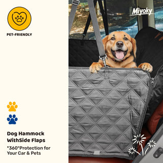 Black Waterproof & Non - Slip Dog Car Seat Cover - Travel & Adventure - Miyoky - JOLLYCHEF
