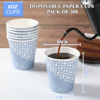 Multiple Sizes Blue Paper Coffee Cups - Hot Beverages & Office - MUCHII - JOLLYCHEF