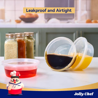 Plastic Round Meal Prep Containers with Lids - Meal Prep & Food Storage - Jolly Chef - JOLLYCHEF