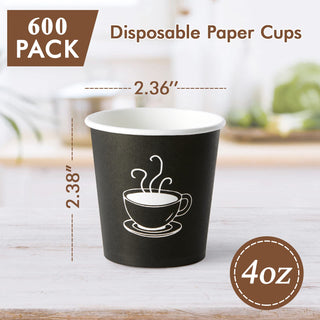 4oz Black Coffee Patterns Paper Dessert Cups - Cupcake & Party - TV TOPVALUE - JOLLYCHEF