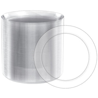 7in /10in Clear Plastic Plates - Wedding & Birthday Party - FOCUSLINE - JOLLYCHEF