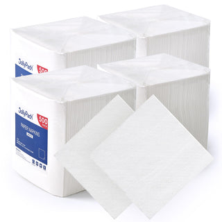 1 - Ply Solid White Paper Napkins - Restaurants & Weddings - JOLLYPACK - JOLLYCHEF