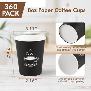 4oz Black Coffee Patterns Paper Dessert Cups - Cupcake & Party - TV TOPVALUE - JOLLYCHEF