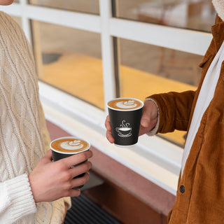 4oz Black Coffee Patterns Paper Dessert Cups - Cupcake & Party - TV TOPVALUE - JOLLYCHEF