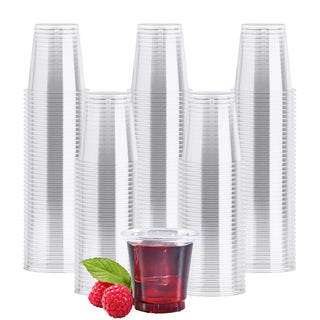 1oz / 2oz / 9oz Clear Plastic Dessert Cups - Jelly Shots & Tasting - Jolly Chef - JOLLYCHEF