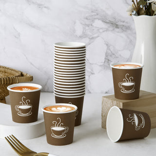 4oz Brown Coffee Patterns Paper Dessert Cups - Cupcake & Party - TV TOPVALUE - JOLLYCHEF