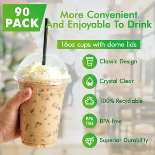 9oz/ 12oz Clear Parfait Cup with Dome Lids - Dessert&Drink - Lilymicky - JOLLYCHEF