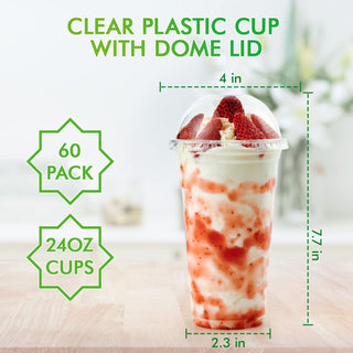 9oz/ 12oz Clear Parfait Cup with Dome Lids - Dessert&Drink - Lilymicky - JOLLYCHEF