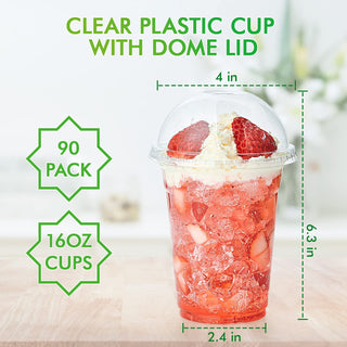 9oz/ 12oz Clear Parfait Cup with Dome Lids - Dessert&Drink - Lilymicky - JOLLYCHEF