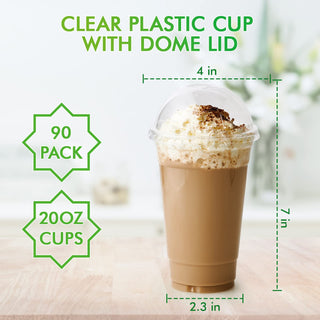 9oz/ 12oz Clear Parfait Cup with Dome Lids - Dessert&Drink - Lilymicky - JOLLYCHEF