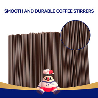 7 in Brown Plastic Stir Sticks - Cocktail & Coffee - Jolly Chef - JOLLYCHEF