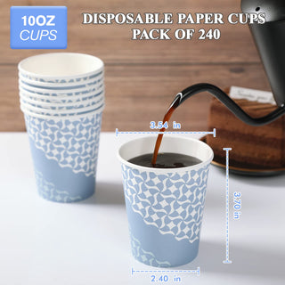 Multiple Sizes Blue Paper Coffee Cups - Hot Beverages & Office - MUCHII - JOLLYCHEF