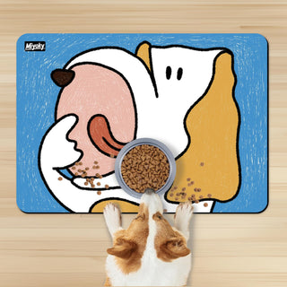 Artist - Designed Absorbent Non - Slip Pet Feeding Mat - Waterproof & Easy Clean Dog Food Mat - Home & Travel - Miyoky - JOLLYCHEF