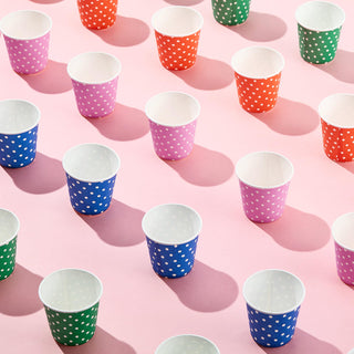3oz/ 5oz Multicolor Polka Dot Pattern Versatile Small Paper Cups - Events & Party - Jolly Party - JOLLYCHEF