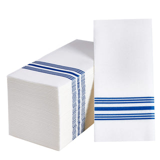 1 - Ply Gold Striped Pattern Disposable Hand Towels - Guestrooms & Restaurants – Vplus - JOLLYCHEF