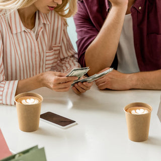 Multiple Size High End Brown Paper Coffee Cups - Diy Design & Office - LITOPAK - JOLLYCHEF