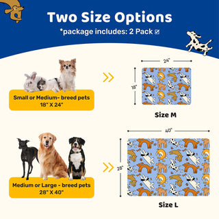 Artist - Designed 4 - Layer Protection Washable Dog Pee Pads - Potty Training & Senior Dog Care - Miyoky - JOLLYCHEF
