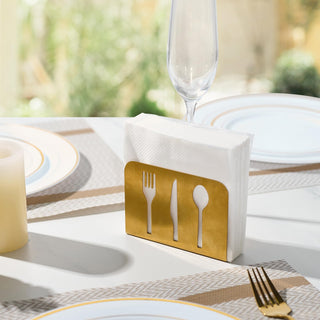 1 - Ply Solid White Paper Napkins - Restaurants & Weddings - JOLLYPACK - JOLLYCHEF