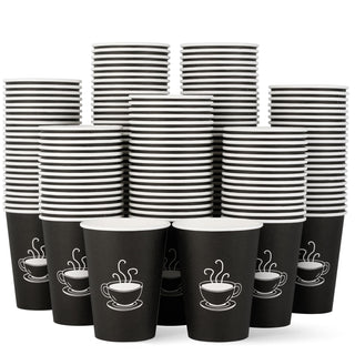 4oz Black Coffee Patterns Paper Dessert Cups - Cupcake & Party - TV TOPVALUE - JOLLYCHEF