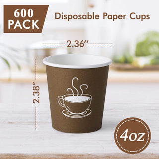 4oz Brown Coffee Patterns Paper Dessert Cups - Cupcake & Party - TV TOPVALUE - JOLLYCHEF