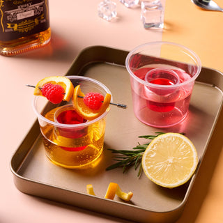 4.5oz Clear Highly Durable Plastic Jager Bomb Cups - Vegas Bomb Drink & Party - Jolly Chef - JOLLYCHEF