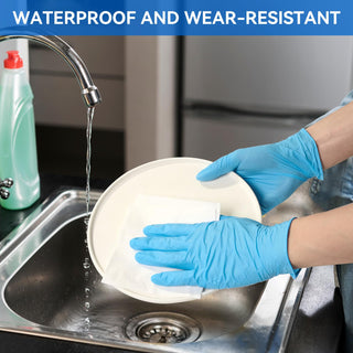 Blue Latex - Free Nitrile Gloves - Kitchen & Cleaning - JollyPack - JOLLYCHEF