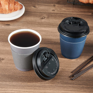 Multiple Size Blue, Gray Paper Coffee Cups Sets - Office & Cafe - LITOPAK - JOLLYCHEF