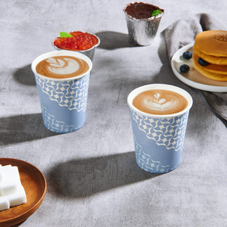 Multiple Sizes Blue Paper Coffee Cups - Hot Beverages & Office - MUCHII - JOLLYCHEF