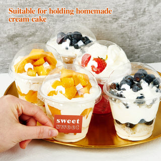 9oz/ 12oz Clear Parfait Cup with Dome Lids - Dessert&Drink - Lilymicky - JOLLYCHEF