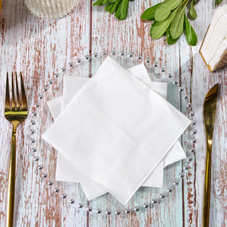 1 - Ply Solid White Paper Napkins - Restaurants & Weddings - JOLLYPACK - JOLLYCHEF