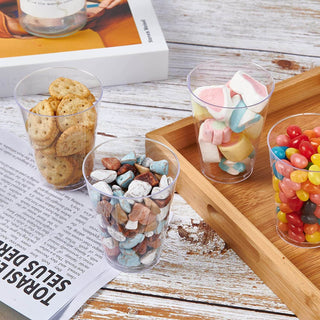 Multiple Sizes Clear Dessert Tumbler Heavy Duty PS Plastic Cups - Party & Wedding - Jolly Chef - JOLLYCHEF