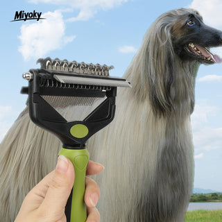 Multi - Functional 3 - in - 1 Grooming Rake Deshedding Brush - Pet Grooming & Shedding Season - Miyoky - JOLLYCHEF