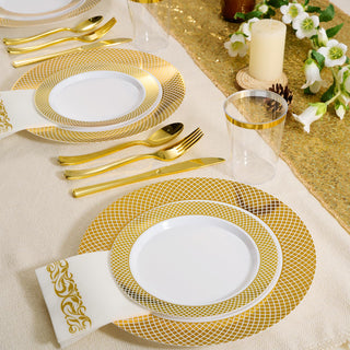 Gold Lace Rimmed Dinnerware Set - Halloween & Wedding - FOCUSLINE - JOLLYCHEF